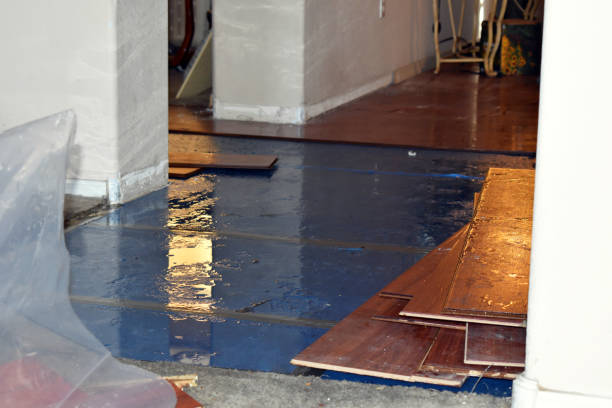 Professional Burst Pipe Cleanup technician working in Mooreland, OK